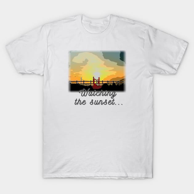 Watching  the sunset... T-Shirt by zzzozzo